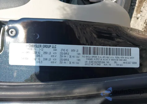 2012 Chrysler Town & Country Touring from USA, damaged, VIN 2C4RC1BG2CR251644